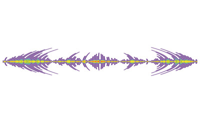 Pulse music wave logo. Modern equalizer element