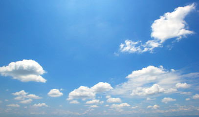 blue sky High angle air background