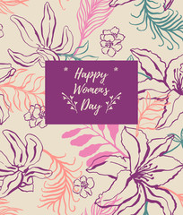 8 march, happy woman's day, greeting card background, wedding invitation, season sale banner
