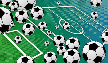 soccer ball background © selim