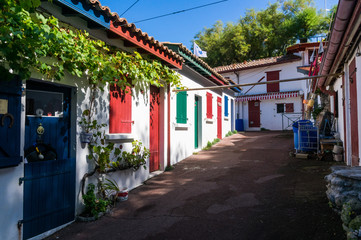 Fishing houses in Biarritz, France