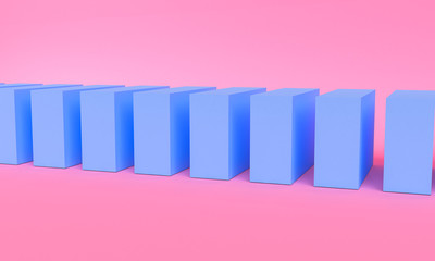 Geometric shape scene Minimal style,  3d rendering.