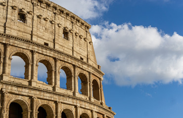 Colosseum on a stormy day 