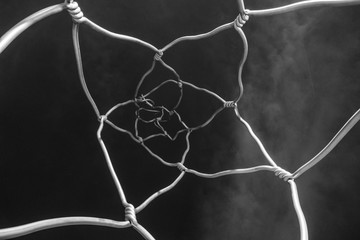 un filet en fil de fer © david