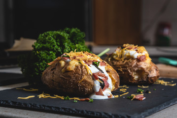 Baked Stuffed Potatoes