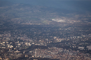 Vue aérienne de Barcelone