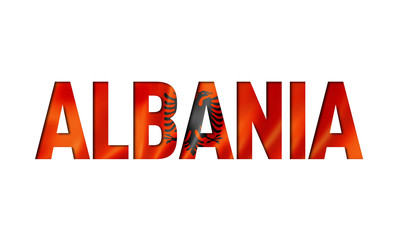 albanian flag text font