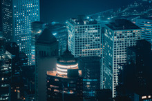 Hong Kong building and architecture at night