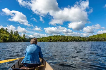 Foto op Canvas Canoeing Northern Ontario © Dave