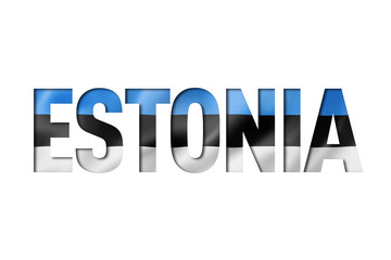 estonian flag text font