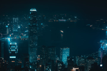 Hong Kong landscape at night