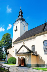 NOWY TARG, POLAND - SEPTEMBER 12, 2019: St Catherine church