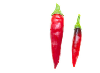 Red chili pepper isolated on a white background