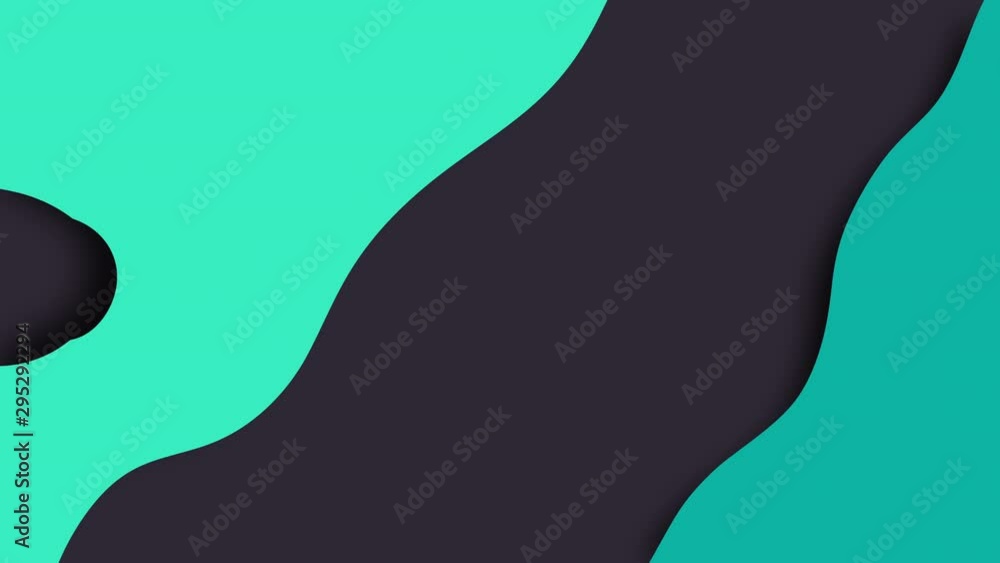 Poster simple waves colored shapes with layers, 3d rendering modern creative, computer generated