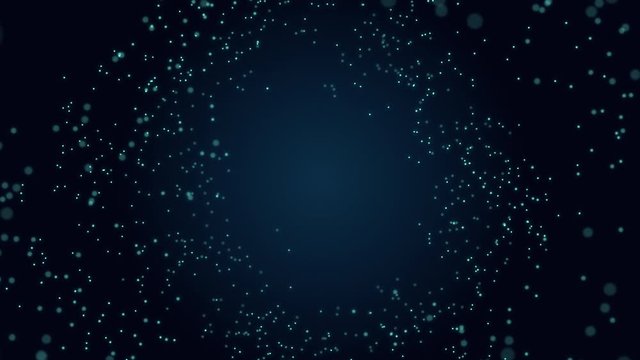 Empty copy space with abstract background motion transformation of dots flow swirls wave with of future innovation technology digital business with decentralize communication connection concept