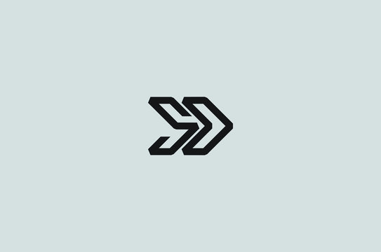 Unique Amazing Letter SD Logo Vector - EPS10