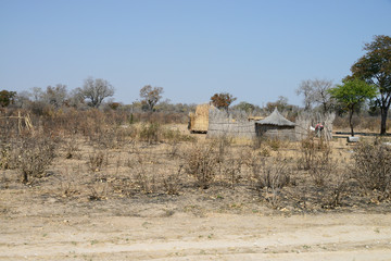 Remote village, Caprivi Strip, Namibia