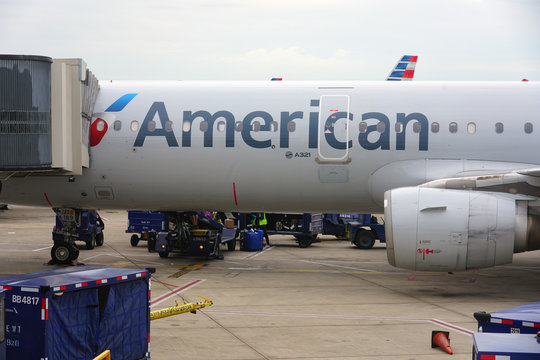 PHILADELPHIA, PA -11 MAY 2019- Airplanes from American Airlines (AA) at the Philadelphia International Airport (PHL) in Pennsylvania.