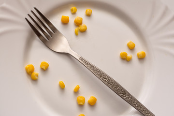 food, fork, plate, diet, white, egg, healthy, medicine, pills, isolated, dish, knife, health, meal, breakfast, eat, pill, nutrition, spoon, drug, concept, capsule, vitamin, yellow, bowl
