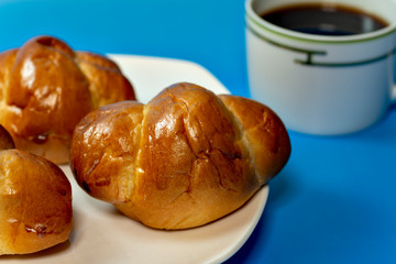 Home made bread, butter roll