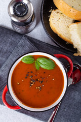 Bowl of Tomato Basil Soup