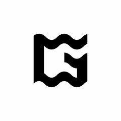 Vector Wave Heat Logo Letter G