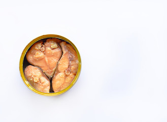 canned red fish in a tin