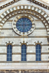 Fototapeta na wymiar Marseille Cathedral Facade