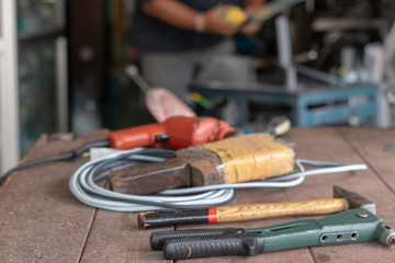 Riveter crimping pliers for aluminum installation
