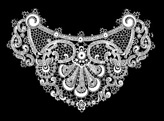 Black and white lace, border flowers, fashion style, decoration element, pattern for every backdrop.