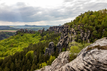 Ausblick Schrammsteine 1 - Sächsische Schweiz