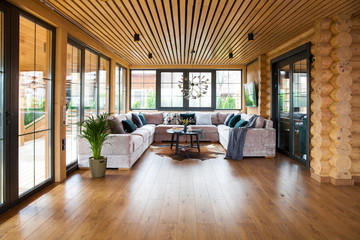 interior in a living room in private house