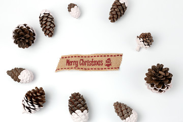 Background with Christmas Decoration Composition