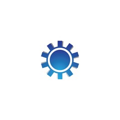 Gear logo template vector icon design