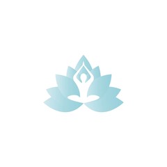 Obraz premium Yoga logo template vector icon design