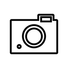 camera icon trendy flat design