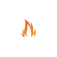 Flame logo template vector