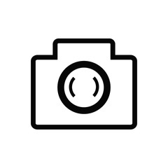 camera icon trendy flat design