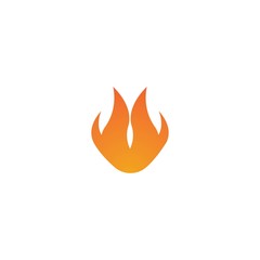 Flame logo template vector