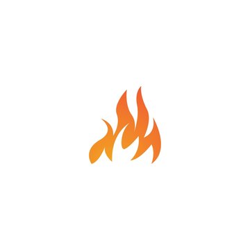 Flame logo template vector