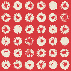 flower stamp texture pattern wallpaper