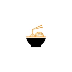 Noodle logo template vector icon design