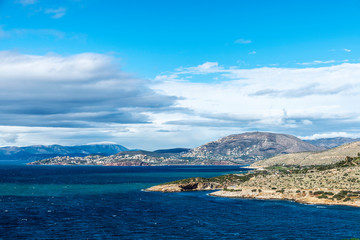 Overview of the coast of East Attica in Greece