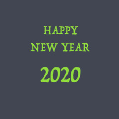 Fototapeta premium Happy New Year 2020 Text Design Patter, Vector illustration.
