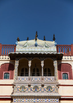 Chandra mahal in the city palace complex, Rajasthan, Jaipur, India