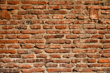 old red brick wall background