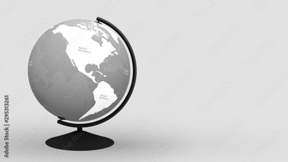 Canvas Prints globe isolated on white background