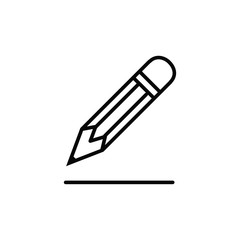 pencil icon vector trendy style