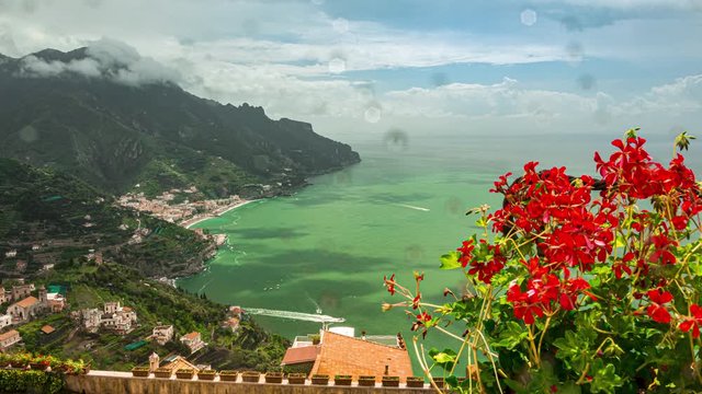 4K Timelapse Amalfi coast 1, Ravello, Italy