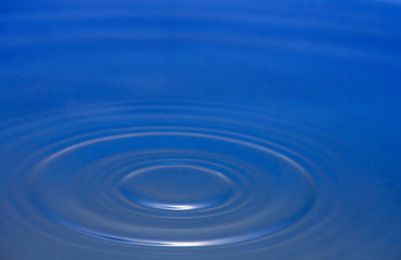 Circular wave of water droplets